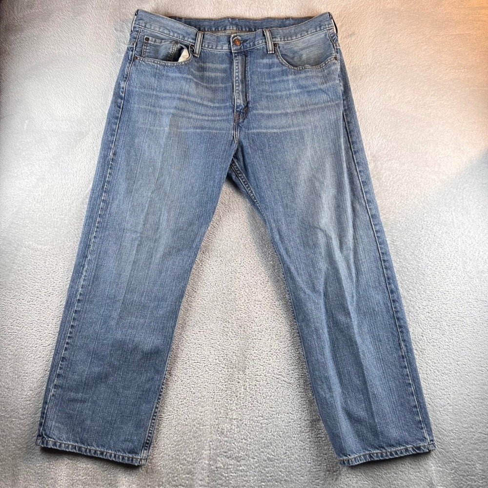 Levis 569 Loose Straight Jeans Mens 38x30 Medium Wash Blue Denim 005690601